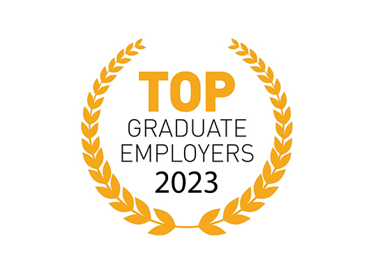Award badge Top Graduate employers 2023