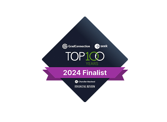 MinterEllison Top 100 Finalist Most popular law employer 2024